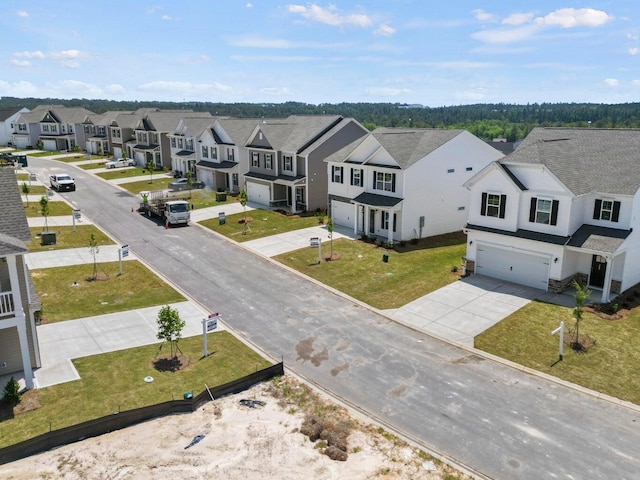 birds eye view of property featuring a residential view