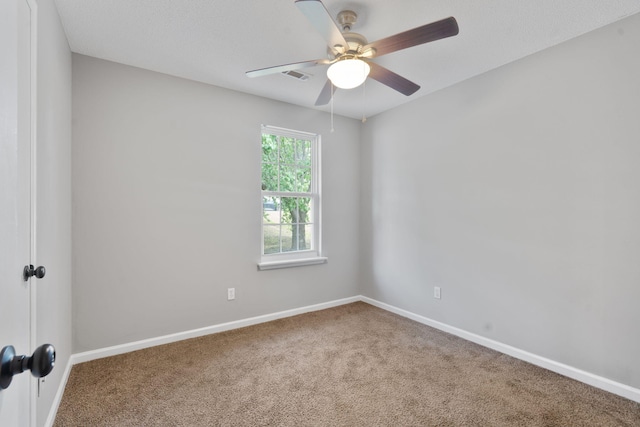 3363 Saddlebrook Dr, Hephzibah, GA 30815 - unfurnished room with carpet, a ceiling fan, and baseboards
