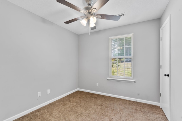 3363 Saddlebrook Dr, Hephzibah, GA 30815 - spare room featuring carpet flooring, ceiling fan, and baseboards