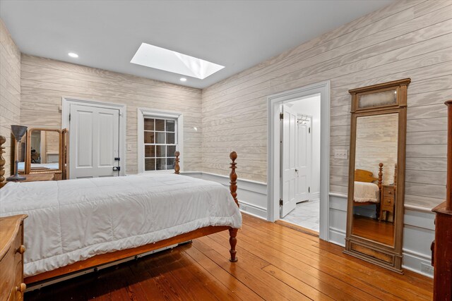 946 Milledge Rd, Augusta, GA 30904 - bedroom featuring a skylight, hardwood / wood-style floors, and recessed lighting