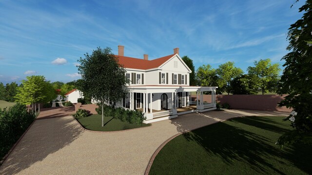 946 Milledge Rd, Augusta, GA 30904 - rear view of property with a chimney and a patio area