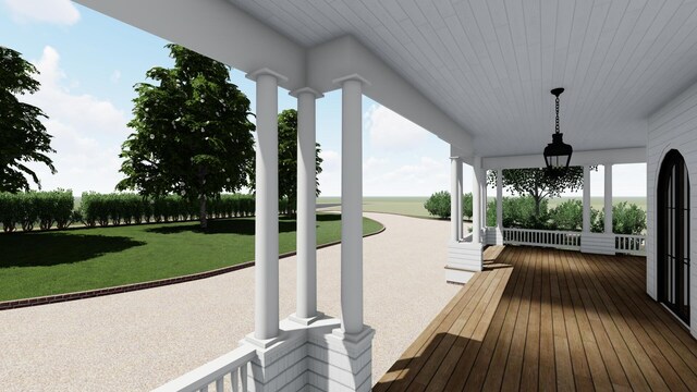 946 Milledge Rd, Augusta, GA 30904 - wooden porch featuring a lawn