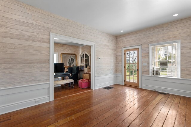 946 Milledge Rd, Augusta, GA 30904 - entryway with hardwood / wood-style flooring and wainscoting