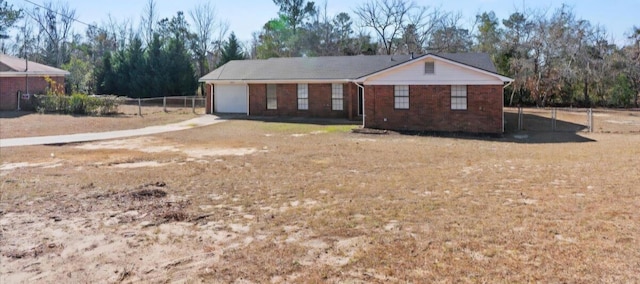 ranch-style house with a garage