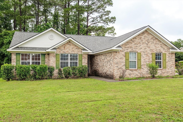 3007 Ashland Way, Grovetown, GA 30813 - ranch-style house with roof with shingles, brick siding, and a front yard