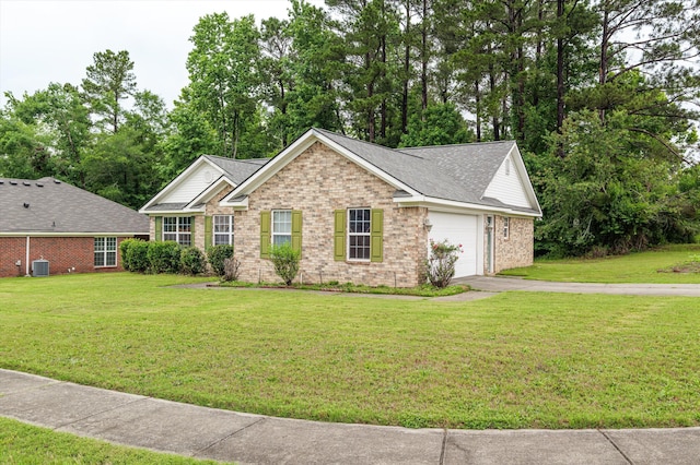 3007 Ashland Way, Grovetown, GA 30813 - ranch-style home featuring asphalt driveway, brick siding, a garage, and a front yard