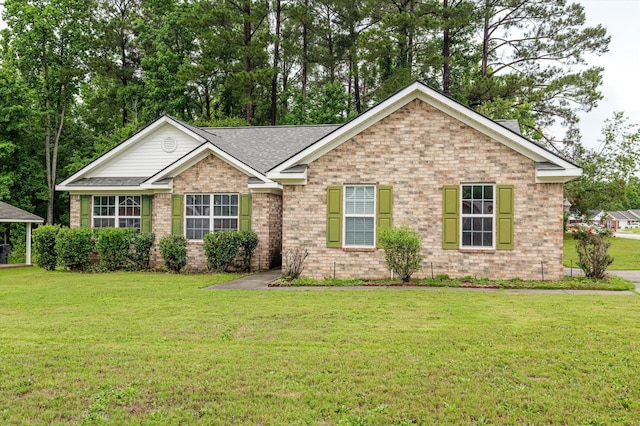 3007 Ashland Way, Grovetown, GA 30813 - single story home with a front yard, brick siding, and roof with shingles