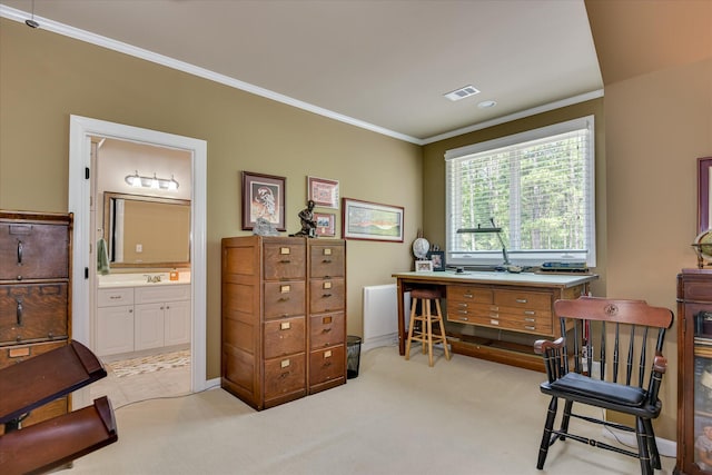 3005 Timber Woods Dr, Appling, GA 30802 - office space with ornamental molding and light carpet