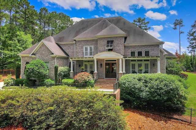 3005 Timber Woods Dr, Appling, GA 30802 - view of front facade featuring french doors and brick siding