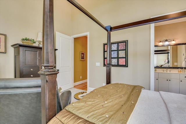 3005 Timber Woods Dr, Appling, GA 30802 - bedroom featuring wood finished floors and ensuite bath