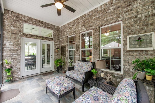 3039 Tarleton Ct, Beech Island, SC 29842 - view of patio / terrace featuring a ceiling fan and outdoor lounge area