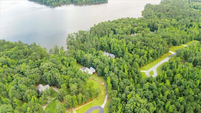 1034 N Pointe Ct, Tignall, GA 30668 - drone / aerial view of a large body of water and a heavily wooded area