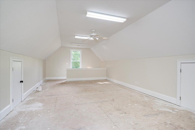 1034 N Pointe Ct, Tignall, GA 30668 - bonus room featuring lofted ceiling and a ceiling fan