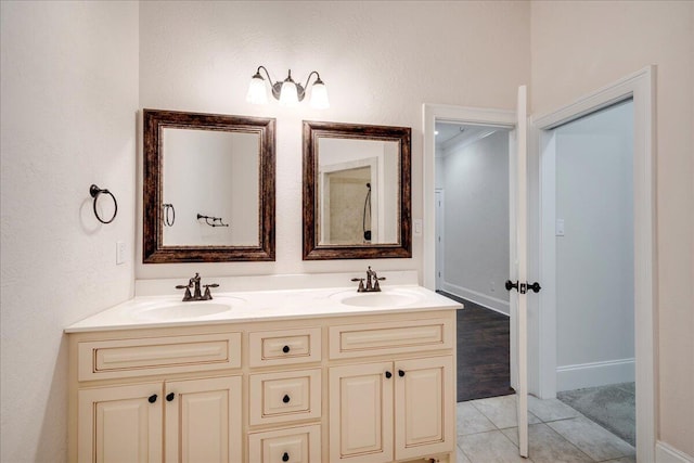 1034 N Pointe Ct, Tignall, GA 30668 - full bathroom featuring double vanity