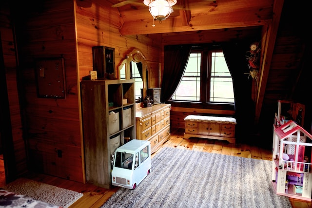 545 Beech Island Ave, Beech Island, SC 29842 - bedroom featuring wooden walls and light wood finished floors