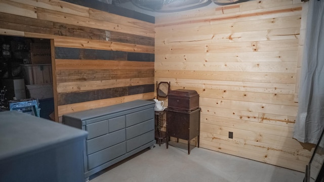 545 Beech Island Ave, Beech Island, SC 29842 - sauna with wood walls and concrete flooring