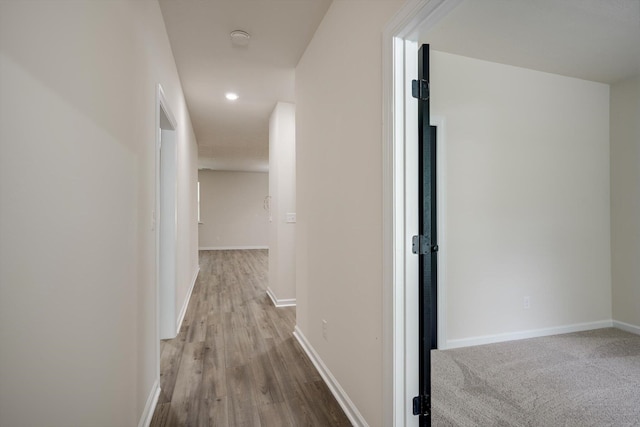 1962 Bunting Dr, North Augusta, SC 29841 - hallway featuring wood finished floors and recessed lighting