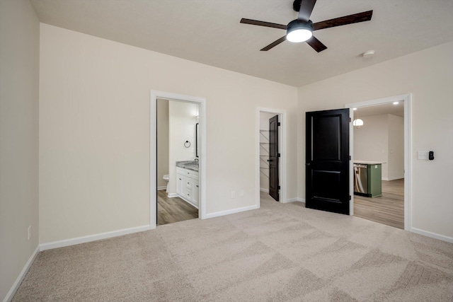 1962 Bunting Dr, North Augusta, SC 29841 - unfurnished bedroom with light carpet and ensuite bath