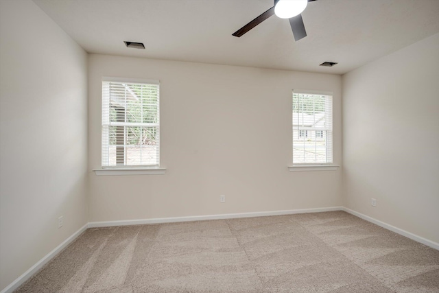 1962 Bunting Dr, North Augusta, SC 29841 - spare room with ceiling fan, carpet floors, and plenty of natural light