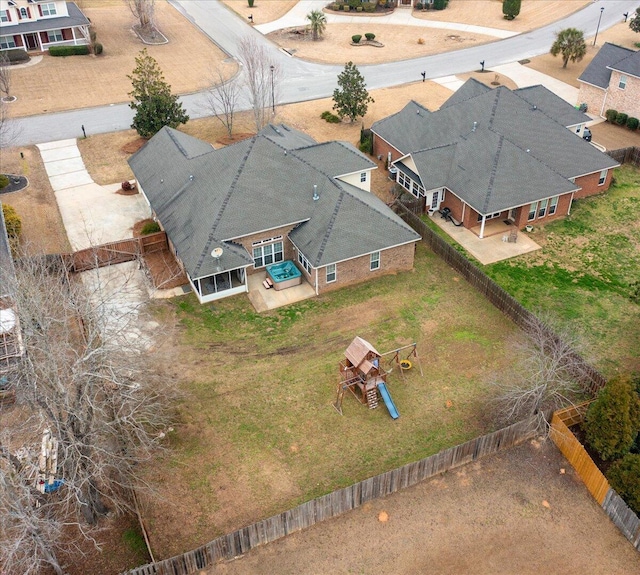 birds eye view of property