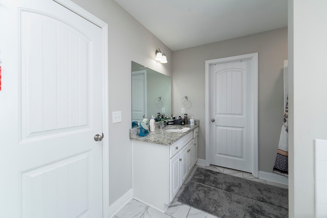 bathroom featuring vanity