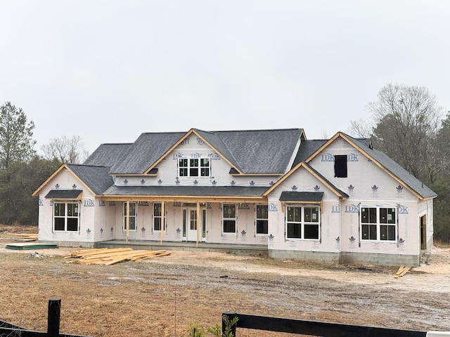 view of front of home featuring covered porch