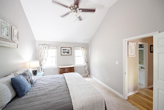 3943 Carson Cutoff, Martinez, GA 30907 - bedroom with lofted ceiling and ceiling fan