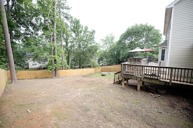 3943 Carson Cutoff, Martinez, GA 30907 - fenced backyard featuring a wooden deck