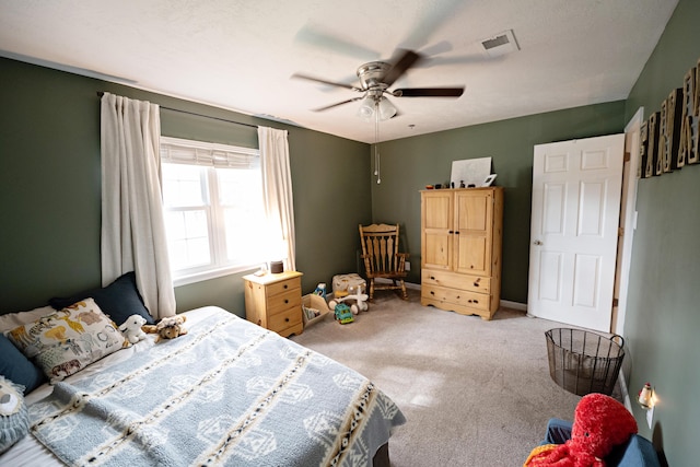 3943 Carson Cutoff, Martinez, GA 30907 - bedroom featuring carpet and ceiling fan