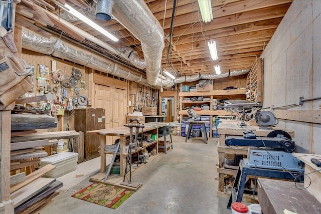 view of storage room