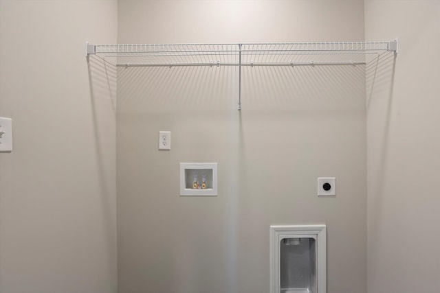 washroom featuring washer hookup, laundry area, and hookup for an electric dryer