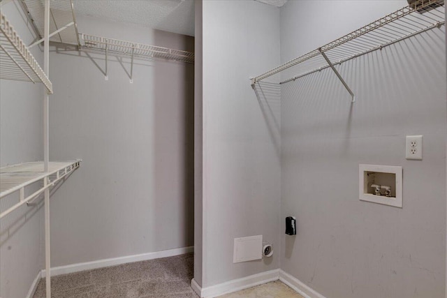 4005 Calypso Dr, Augusta, GA 30909 - washroom with hookup for a washing machine, hookup for an electric dryer, and light colored carpet