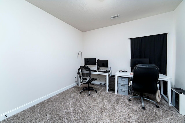 office featuring carpet floors