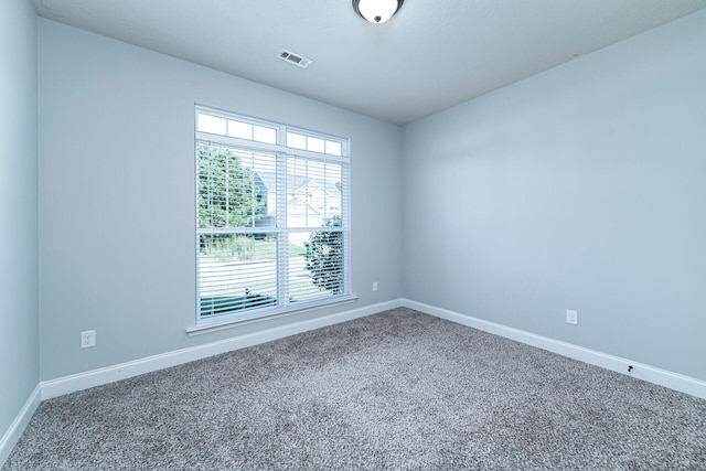 spare room featuring carpet flooring