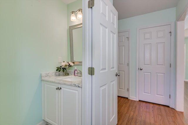 109 Mitchell Dr, North Augusta, SC 29860 - bathroom featuring vanity and wood finished floors