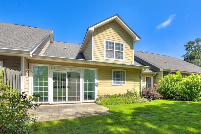 109 Mitchell Dr, North Augusta, SC 29860 - rear view of property with a patio area and a shingled roof