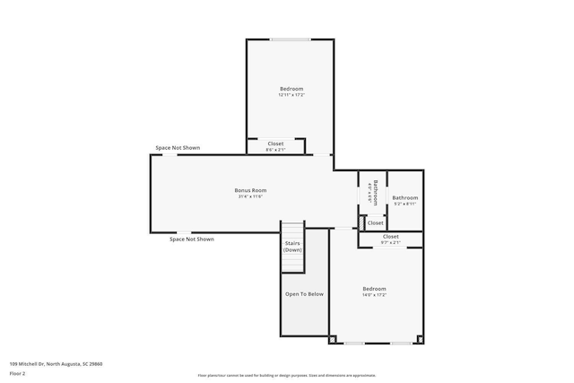 109 Mitchell Dr, North Augusta, SC 29860 - view of home floor plan