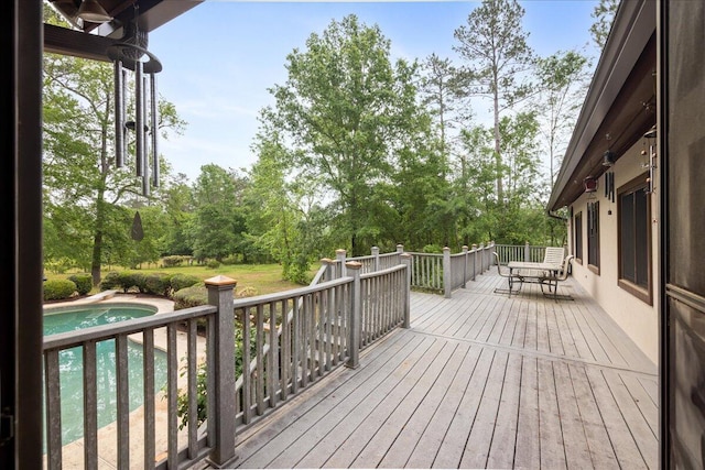 5114 Fairington Dr, Evans, GA 30809 - deck featuring an outdoor pool