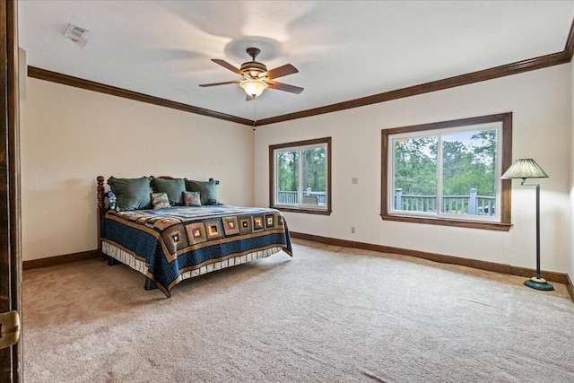 5114 Fairington Dr, Evans, GA 30809 - bedroom featuring ornamental molding, carpet, and baseboards