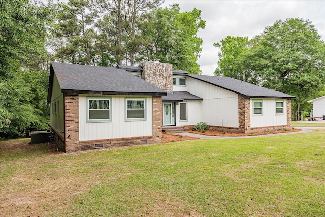 6 Shaddohill Pl, North Augusta, SC 29860 - view of front facade with central air condition unit and a front yard