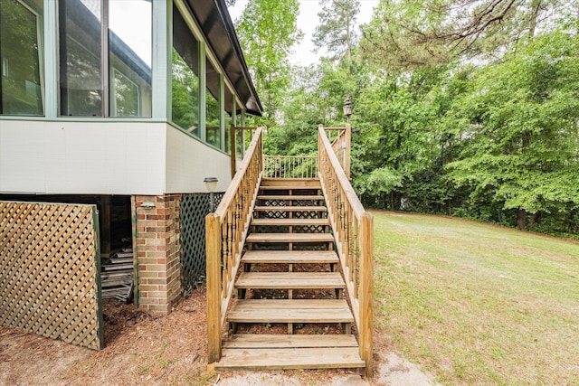 view of staircase