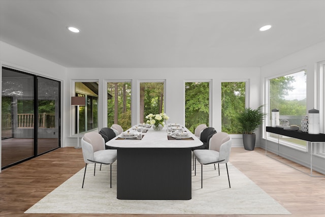 sunroom with a wealth of natural light