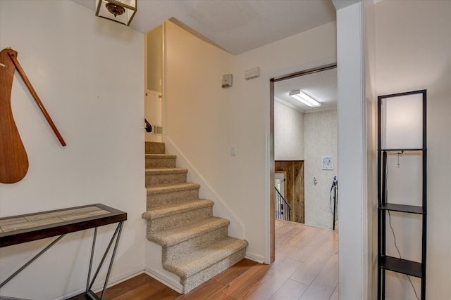 4056 Burning Tree Ln, Augusta, GA 30906 - staircase featuring wood finished floors