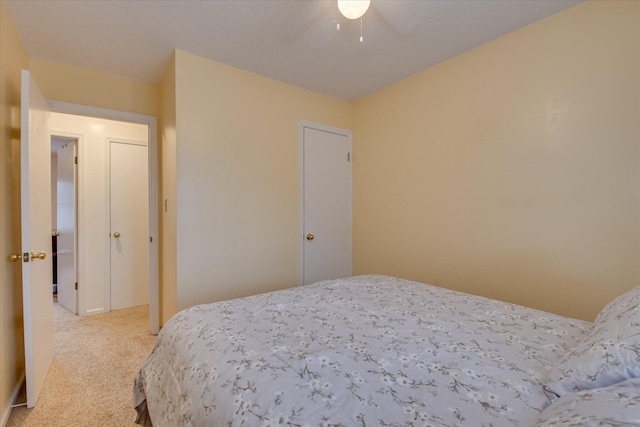 4056 Burning Tree Ln, Augusta, GA 30906 - bedroom featuring light colored carpet and a ceiling fan