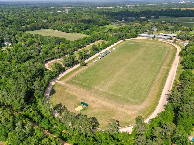 bird's eye view featuring a rural view