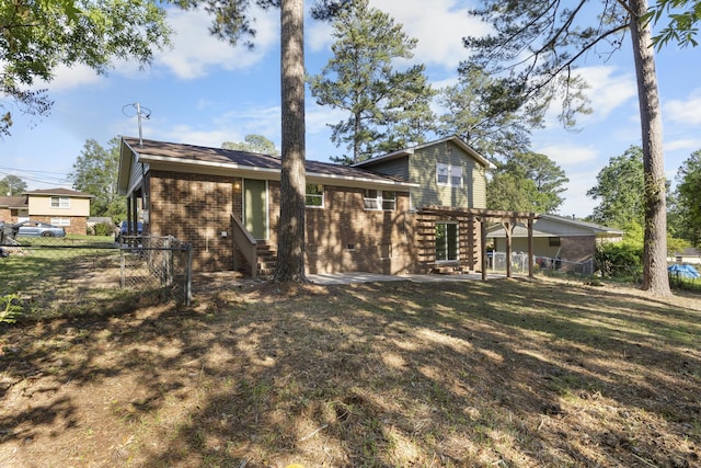 319 Indian Trl, Augusta, GA 30907 - back of property featuring brick siding