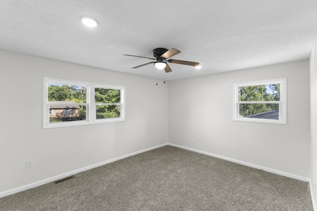 319 Indian Trl, Augusta, GA 30907 - spare room featuring carpet flooring, ceiling fan, and baseboards