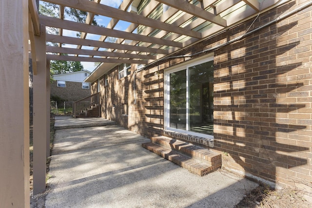 319 Indian Trl, Augusta, GA 30907 - view of patio / terrace featuring a pergola and entry steps