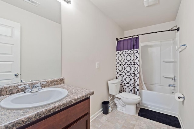 108 Sims Ct, Augusta, GA 30909 - full bathroom with vanity and shower / bath combo with shower curtain