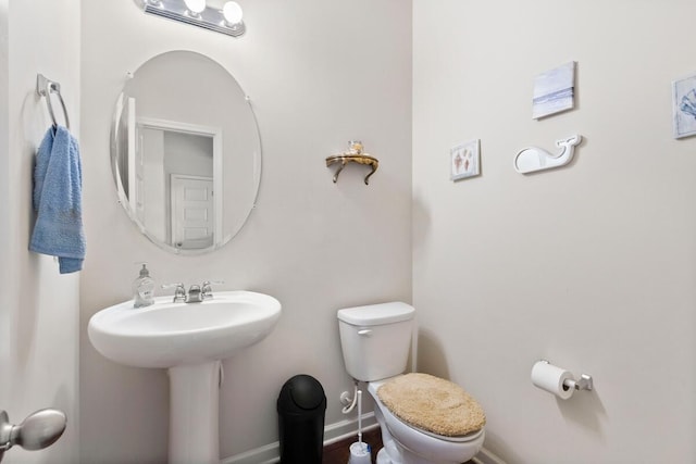 108 Sims Ct, Augusta, GA 30909 - bathroom with toilet and baseboards